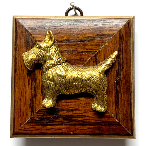 Wooden Frame with Terrier (3.75