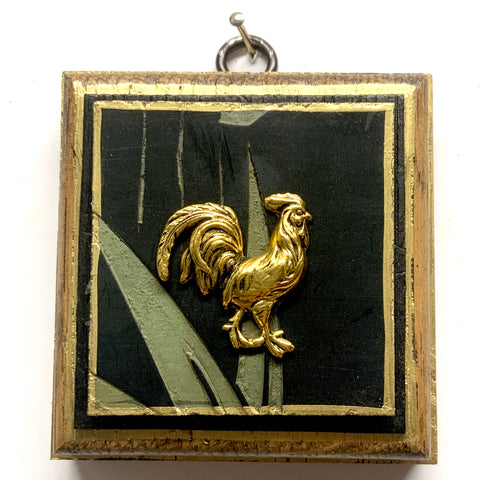 Bourbon Barrel Frame with Rooster on Coromandel (3.25