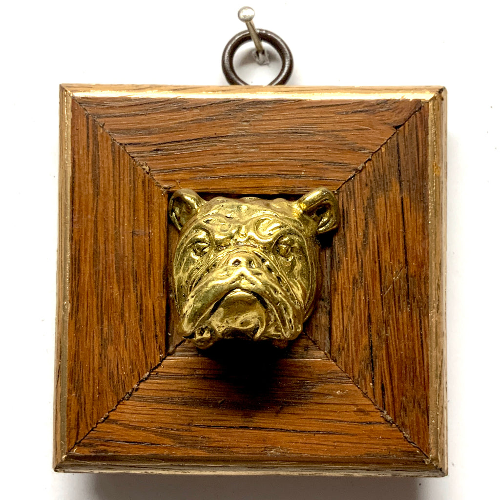 Wooden Frame with Bulldog (3