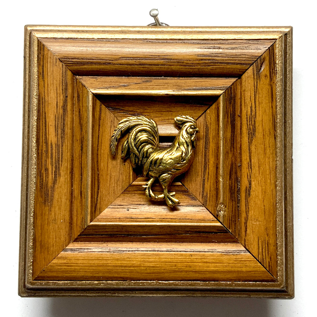 Wooden Frame with Rooster (3.75