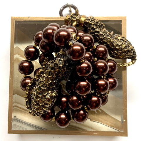 Acrylic Frame with Leopards on Necklace / Slight Imperfections (3