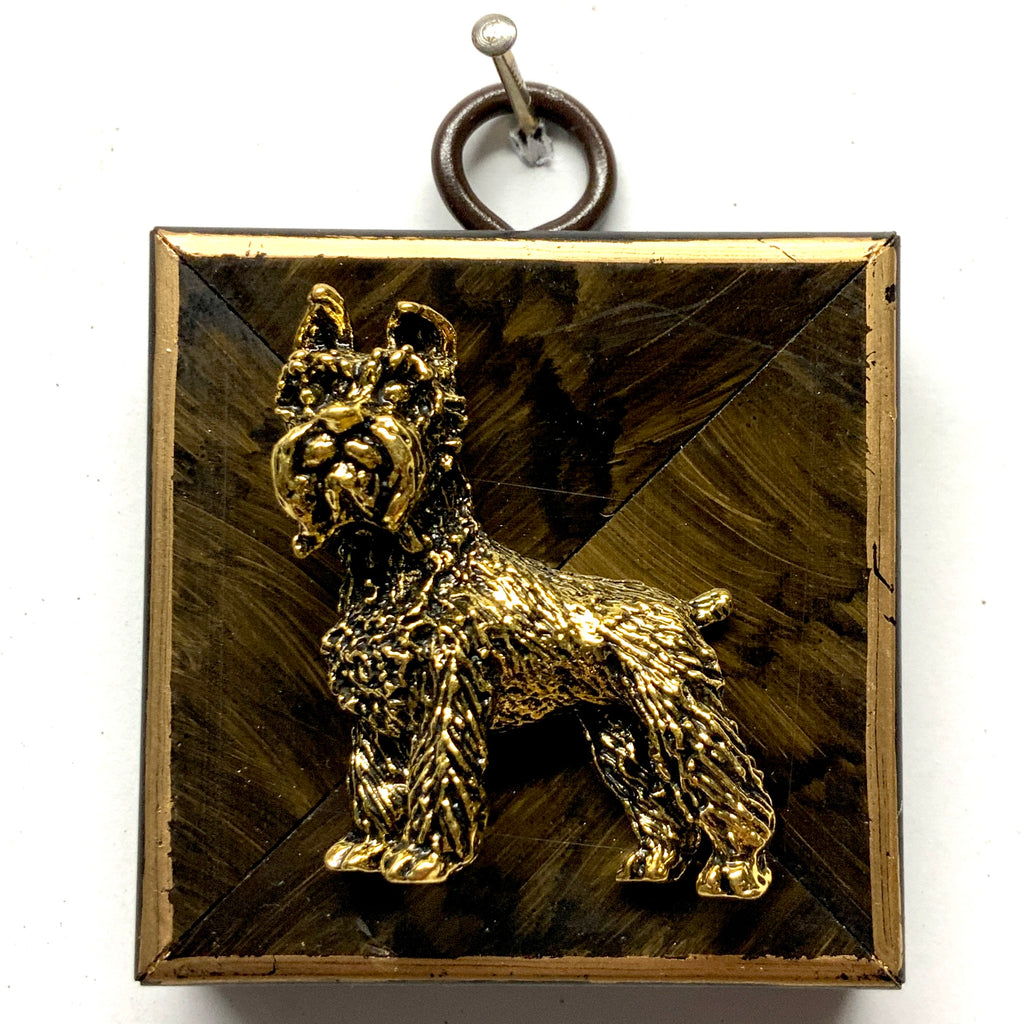 Wooden Frame with Schnauzer (2.25