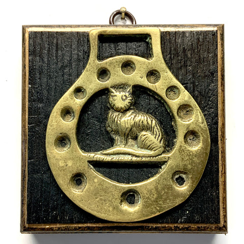 Bourbon Barrel Frame with Horse Brass (3.75” wide)