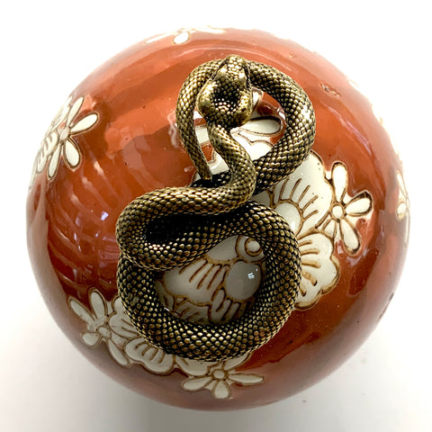 Ceramic Ball Frame with Snake / Slight Imperfections (3