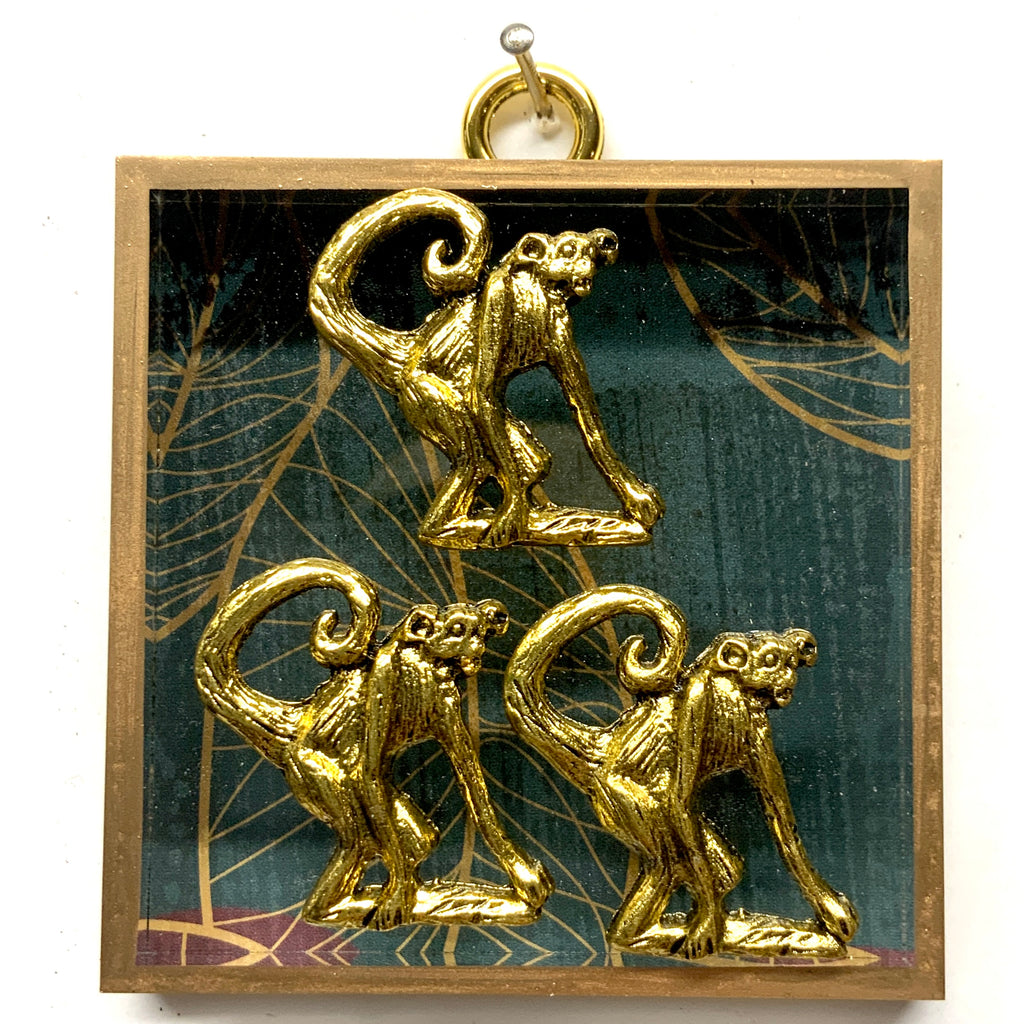 Acrylic Frame with Monkeys / Slight Imperfections (3
