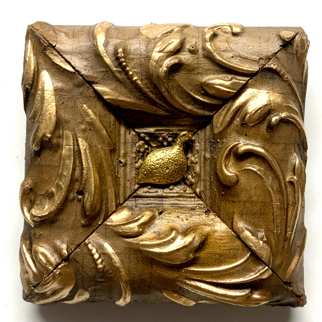 Gilt Frame with Quail (4