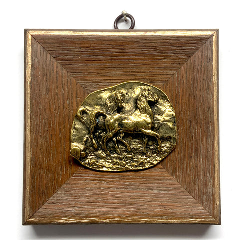 Wooden Frame with Horses (4.75