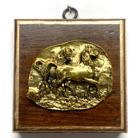 Wooden Frame with Horses (3.75
