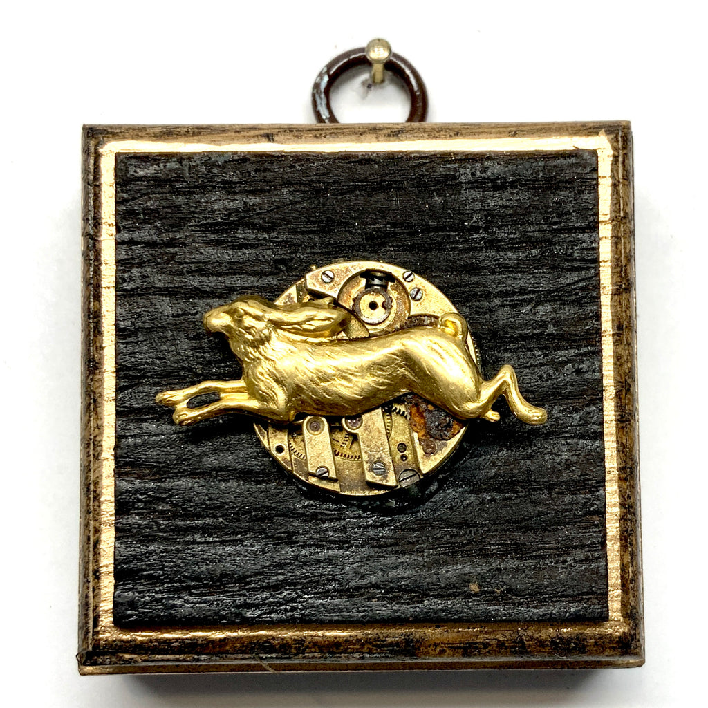 Bourbon Barrel Frame with Hare on Watch Movement (2.5” wide)