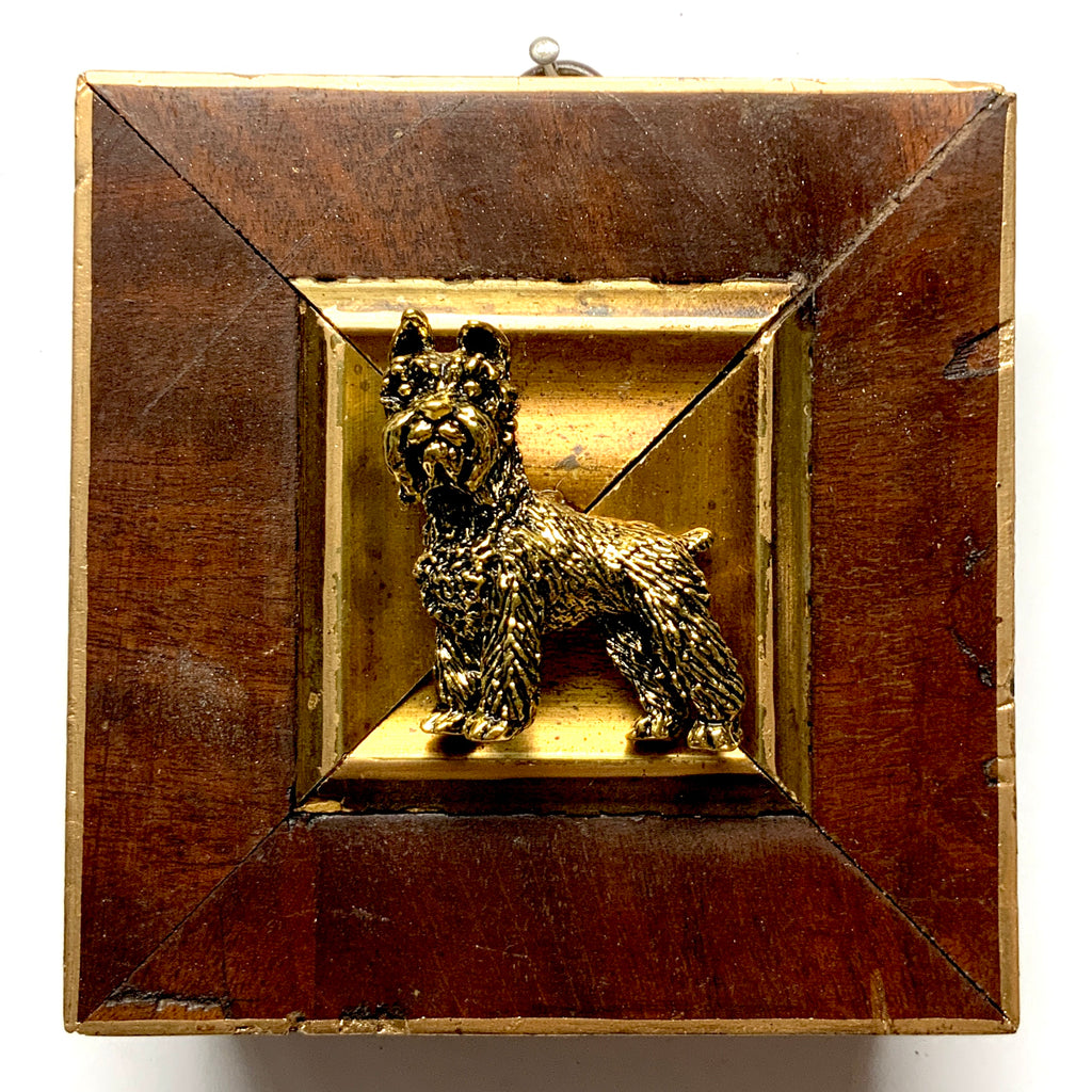 Wooden Frame with Schnauzer (3.75