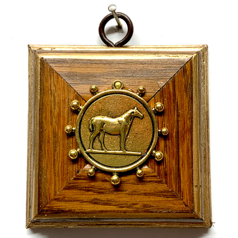 Wooden Frame with Horse Coin (3