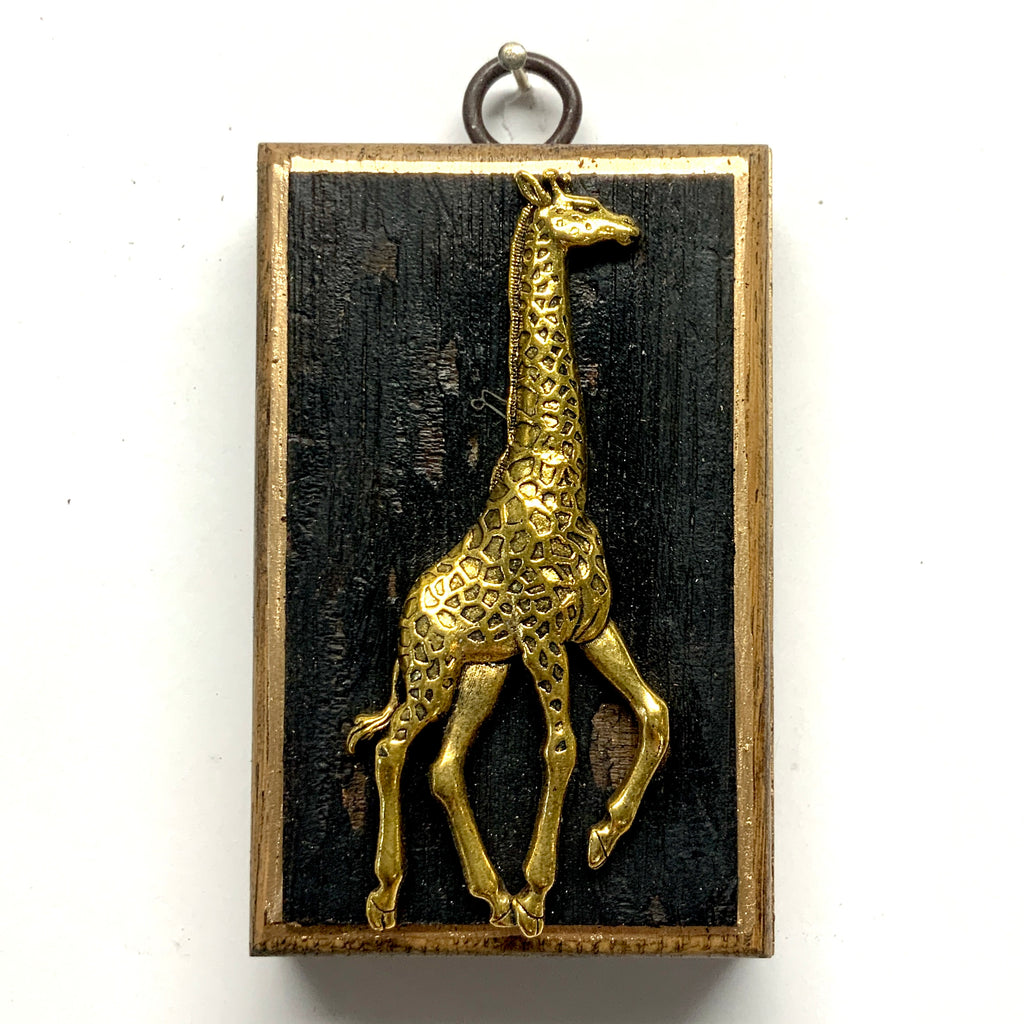 Bourbon Barrel Frame with Giraffe (2.25