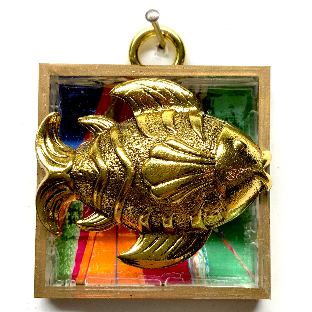 Acrylic Frame with Fish / Slight Imperfections (2