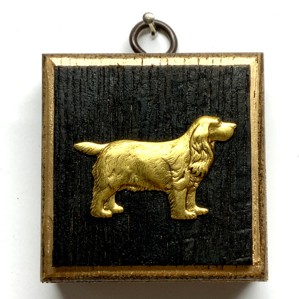 Bourbon Barrel Frame with Spaniel (2.5