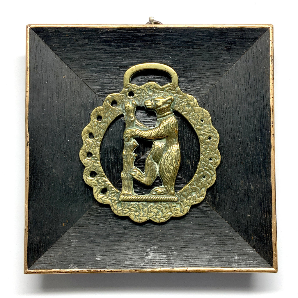 Wooden Frame with Horse Brass (5.75