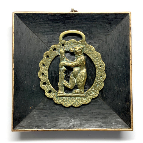 Wooden Frame with Horse Brass (5.75