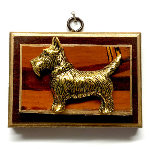 Wooden Frame with Terrier on Coromandel (4.5