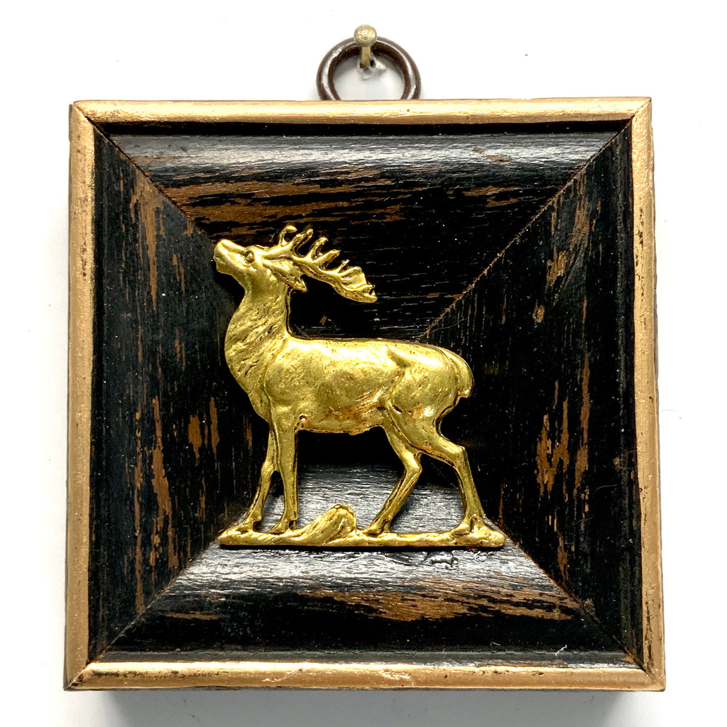 Wooden Frame with Stag (2.75” wide)