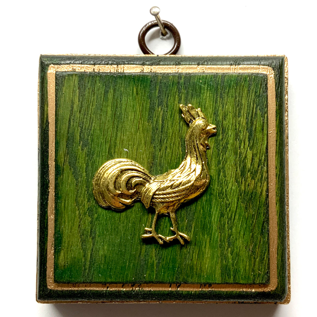 Painted Frame with Rooster (3.25