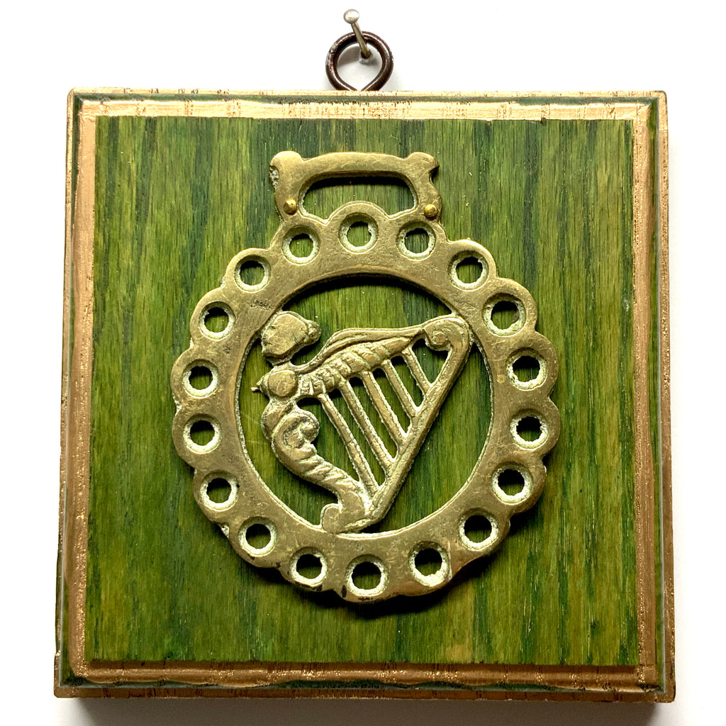 Painted Frame with Winged Angel Horse Brass (5