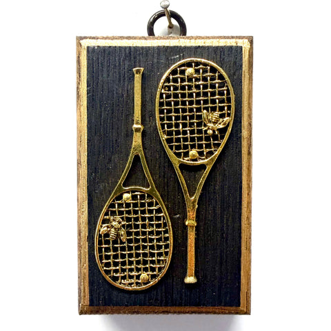 Bourbon Barrel Frame with Tennis Racquets (2.5