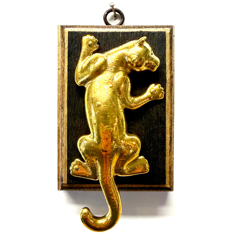 Bourbon Barrel Frame with Big Cat (3.25