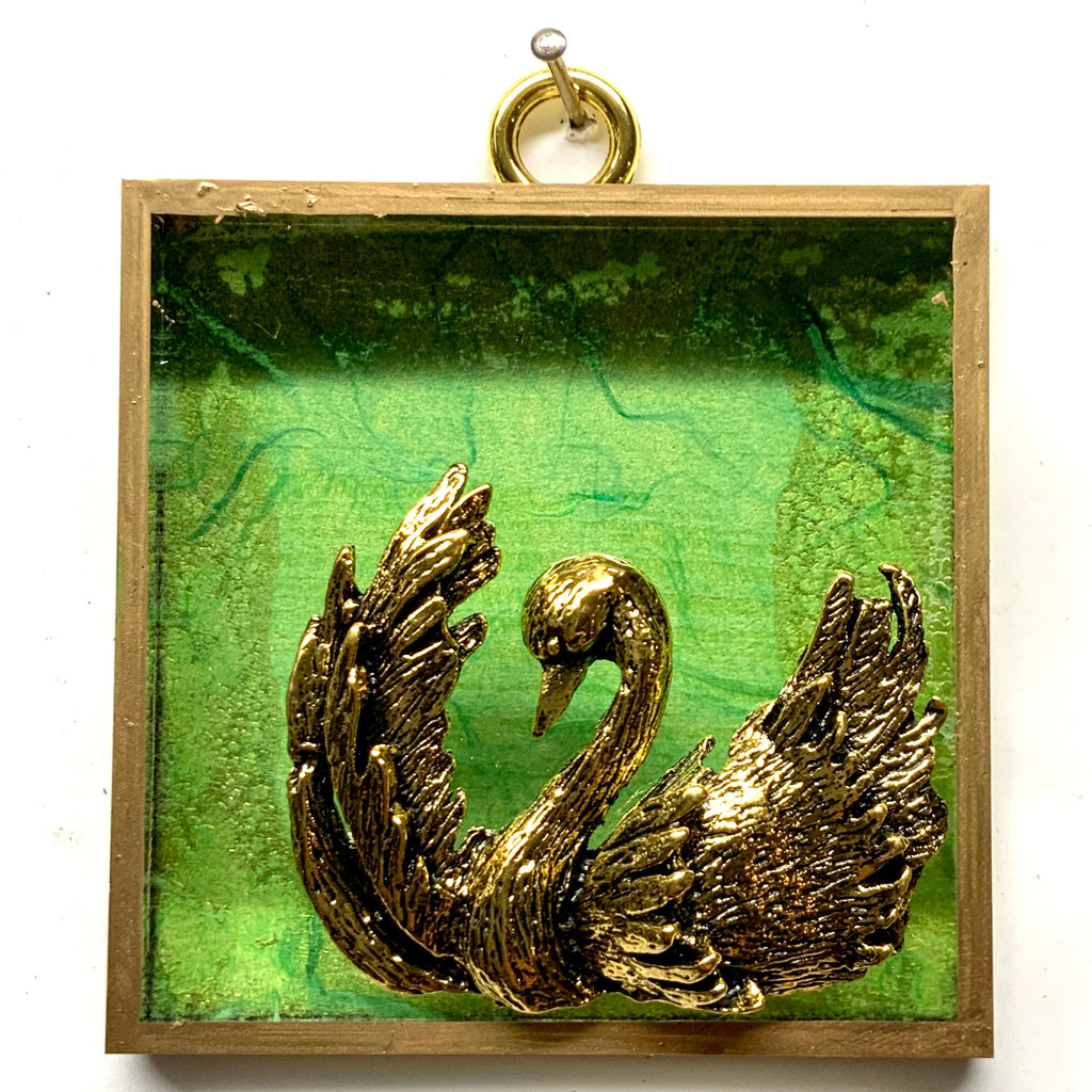 Acrylic Frame with Swan / Slight Imperfections (3