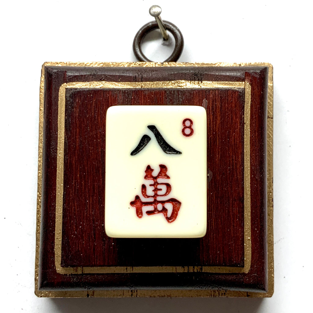 Painted Frame with 8 Crak Mahjong Tile (2.5