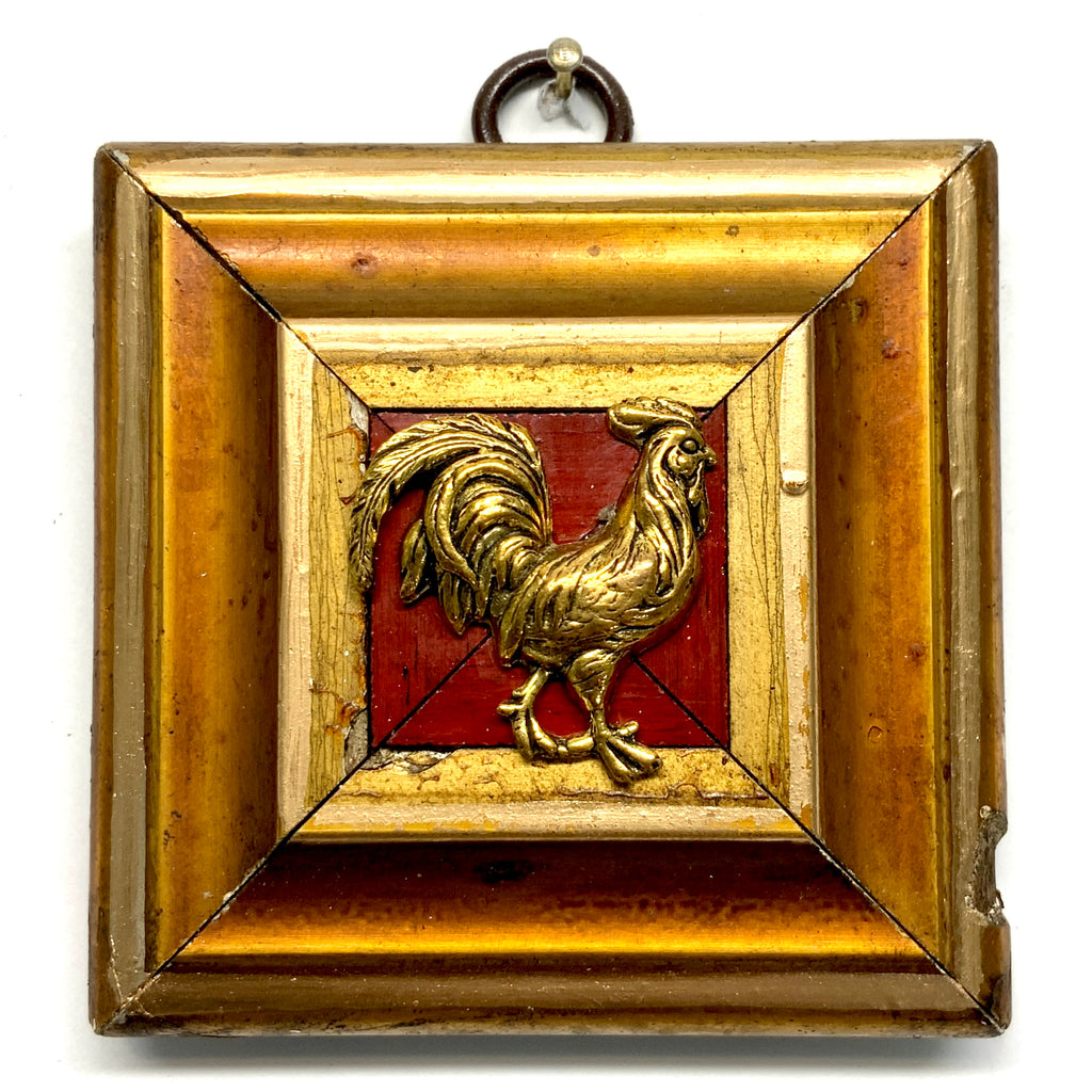 Gilt Frame with Rooster (3” wide)