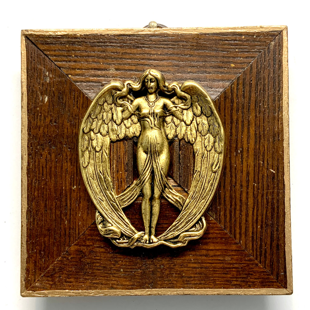 Wooden Frame with Angel (3.75” wide)