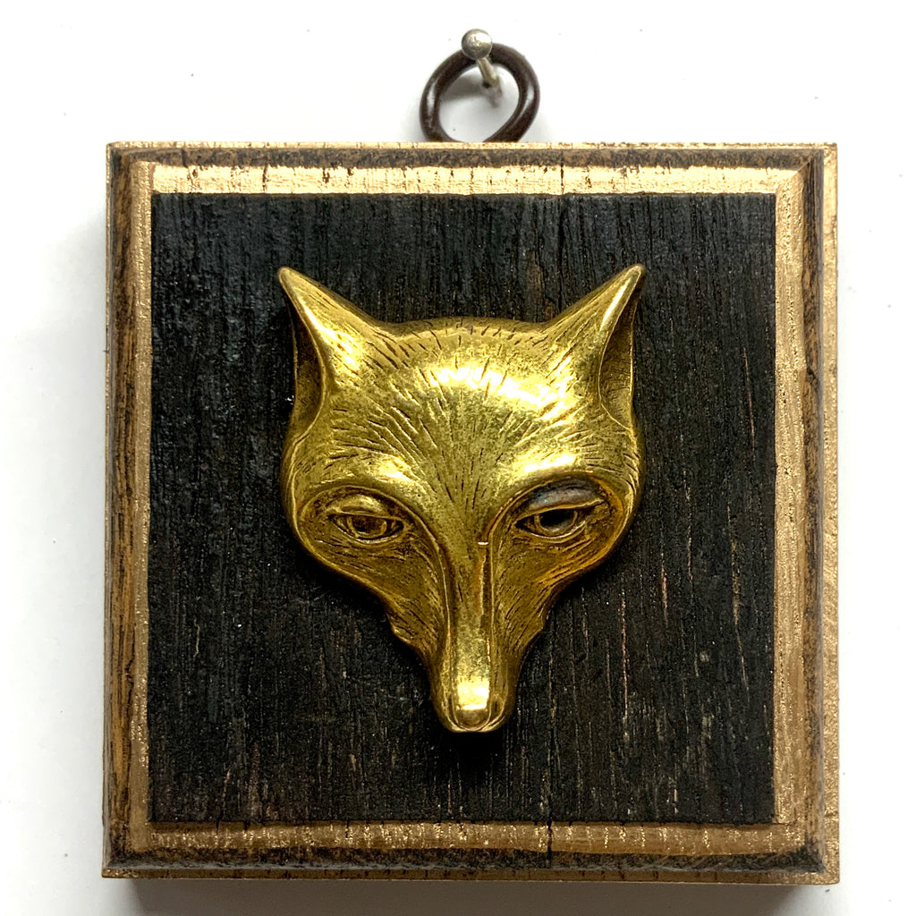 Bourbon Barrel Frame with Fox (3.25