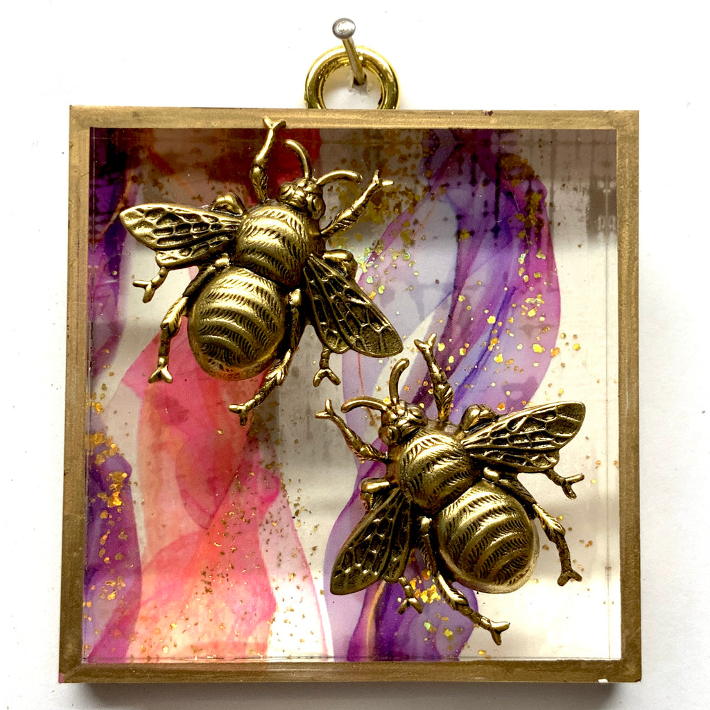 Acrylic Frame with Grande Bees / Slight Imperfections (3