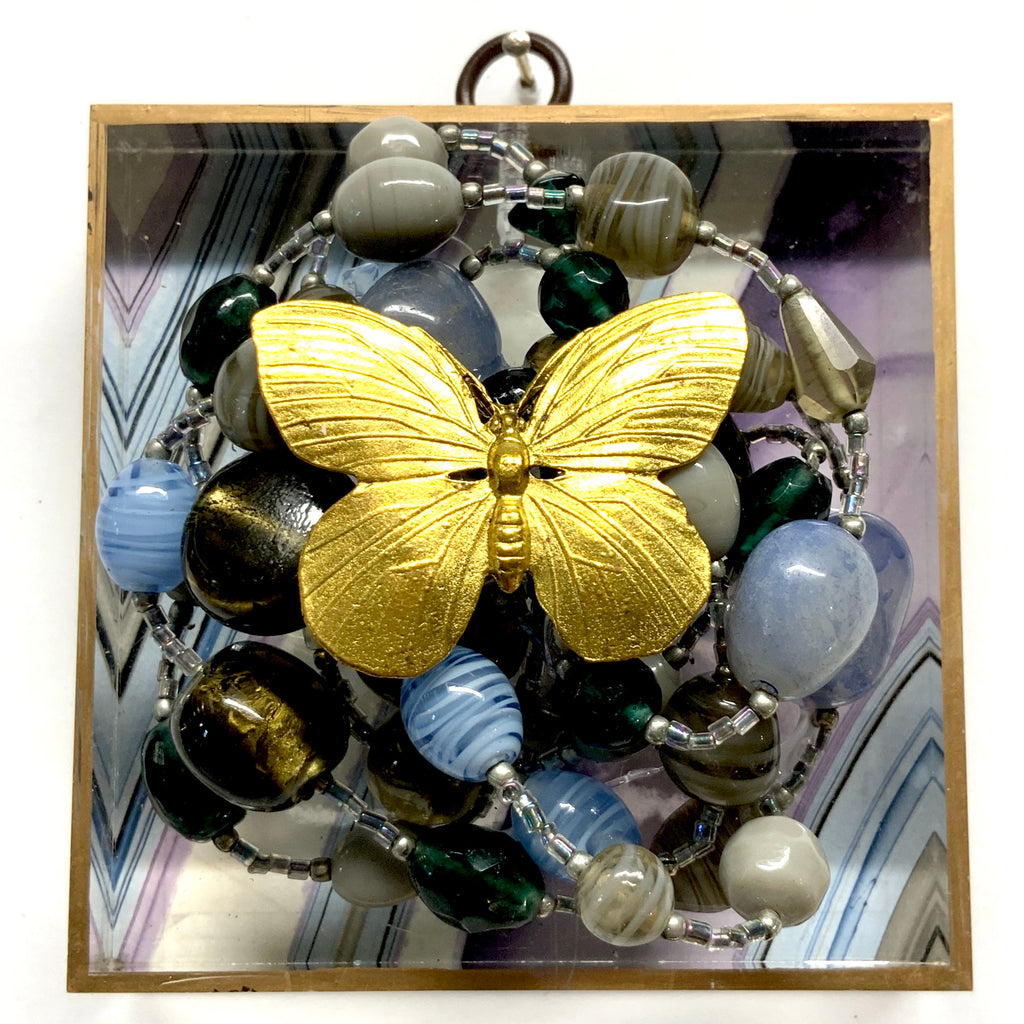 Acrylic Frame with Butterfly on Necklace / Slight Imperfections (4