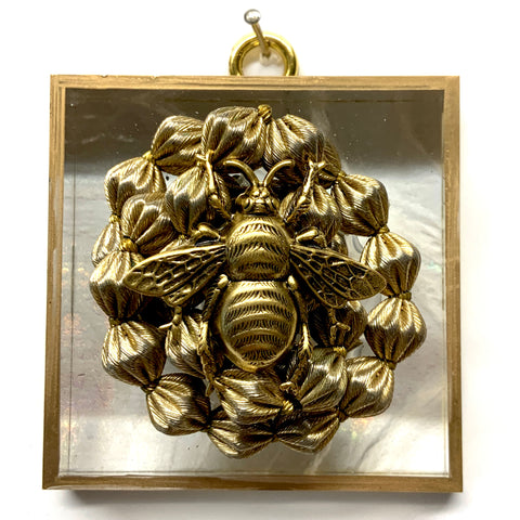 Acrylic Frame with Grande Bee on Necklace / Slight Imperfections (3