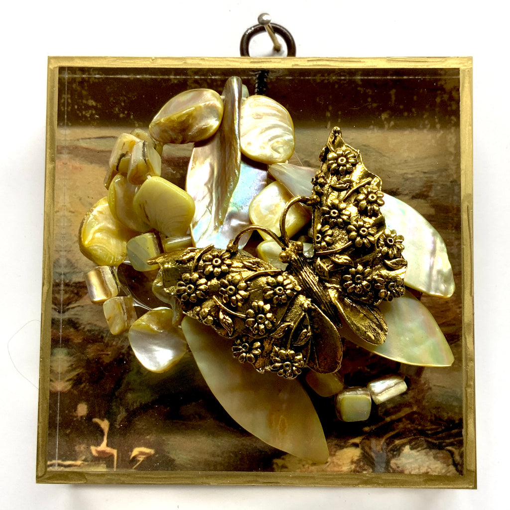 Acrylic Frame with Butterfly on Necklace / Slight Imperfections (4