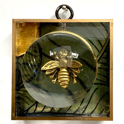 Acrylic Frame with Napoleonic Bee and Acrylic Orb on Coromandel / Slight Imperfections (3