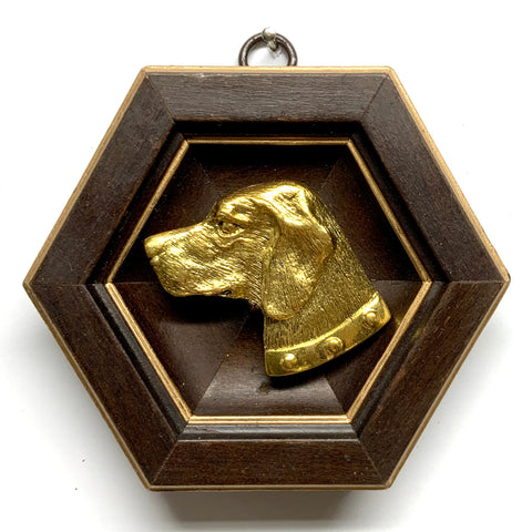 Wooden Frame with Stately Dog (4.5