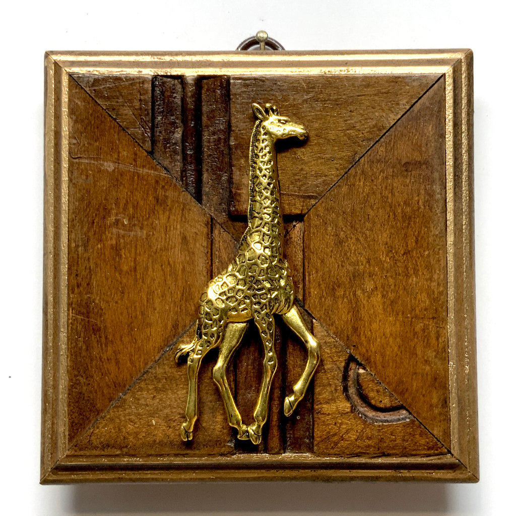 Wooden Frame with Giraffe (4.25” wide)