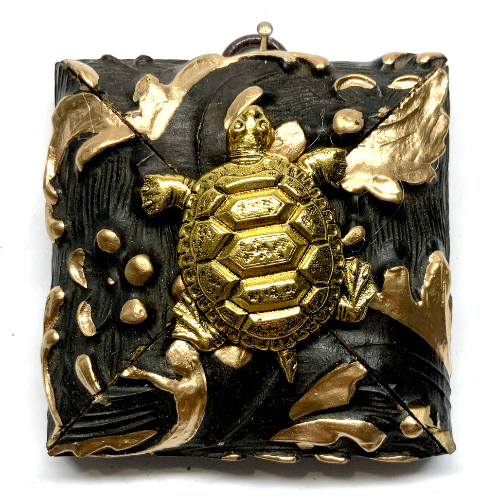 Painted Frame with Turtle (3” wide)