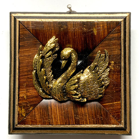 Wooden Frame with Swan (3.75