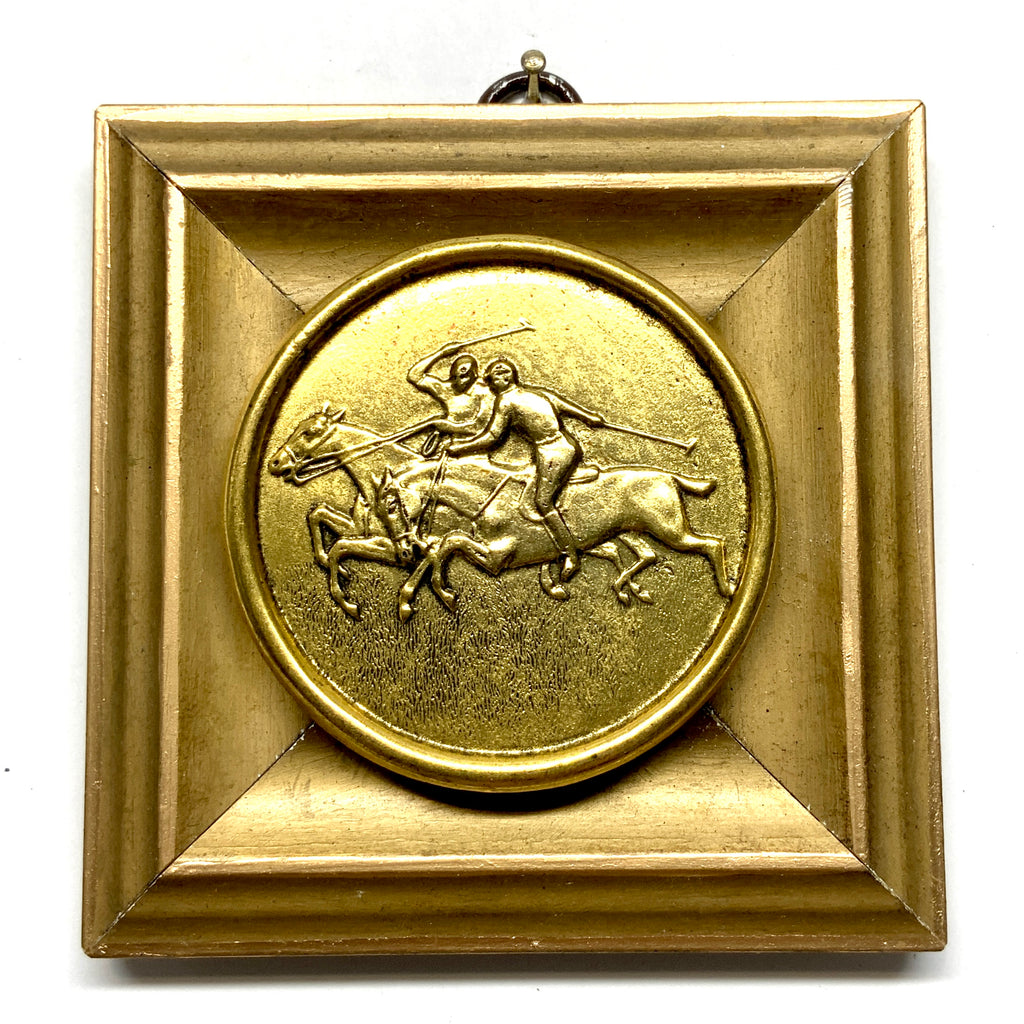 Gilt Frame with Polo Coin (4” wide)