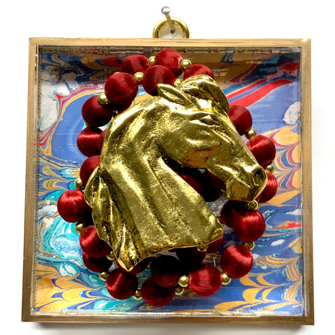 Acrylic Frame with Horse on Necklace / Slight Imperfections (4