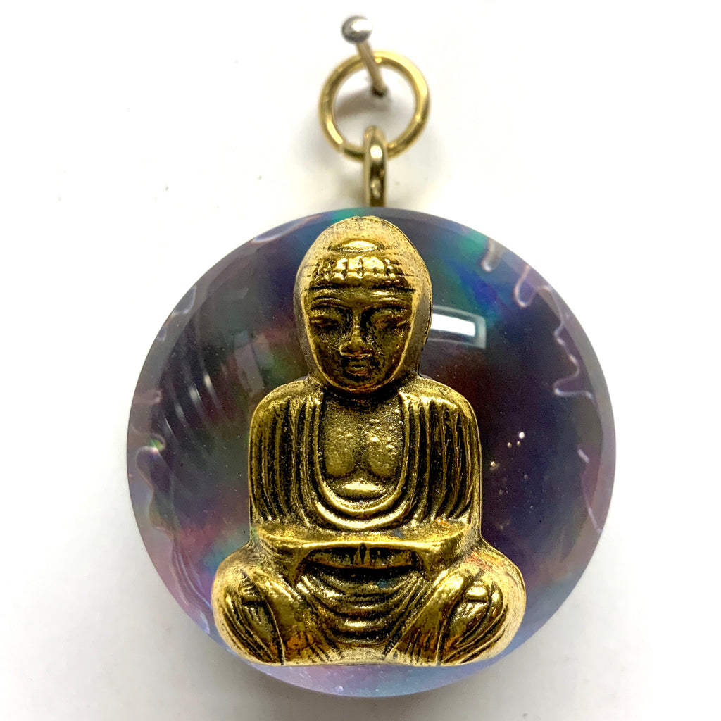 Acrylic Dome Frame with Buddha on Mylar / Slight Imperfections (2