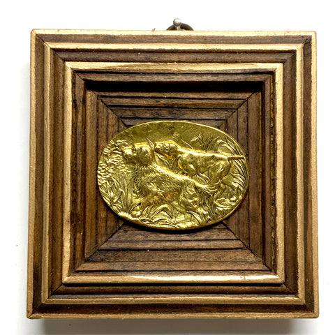 Wooden Frame with Sporting Dogs (4.5