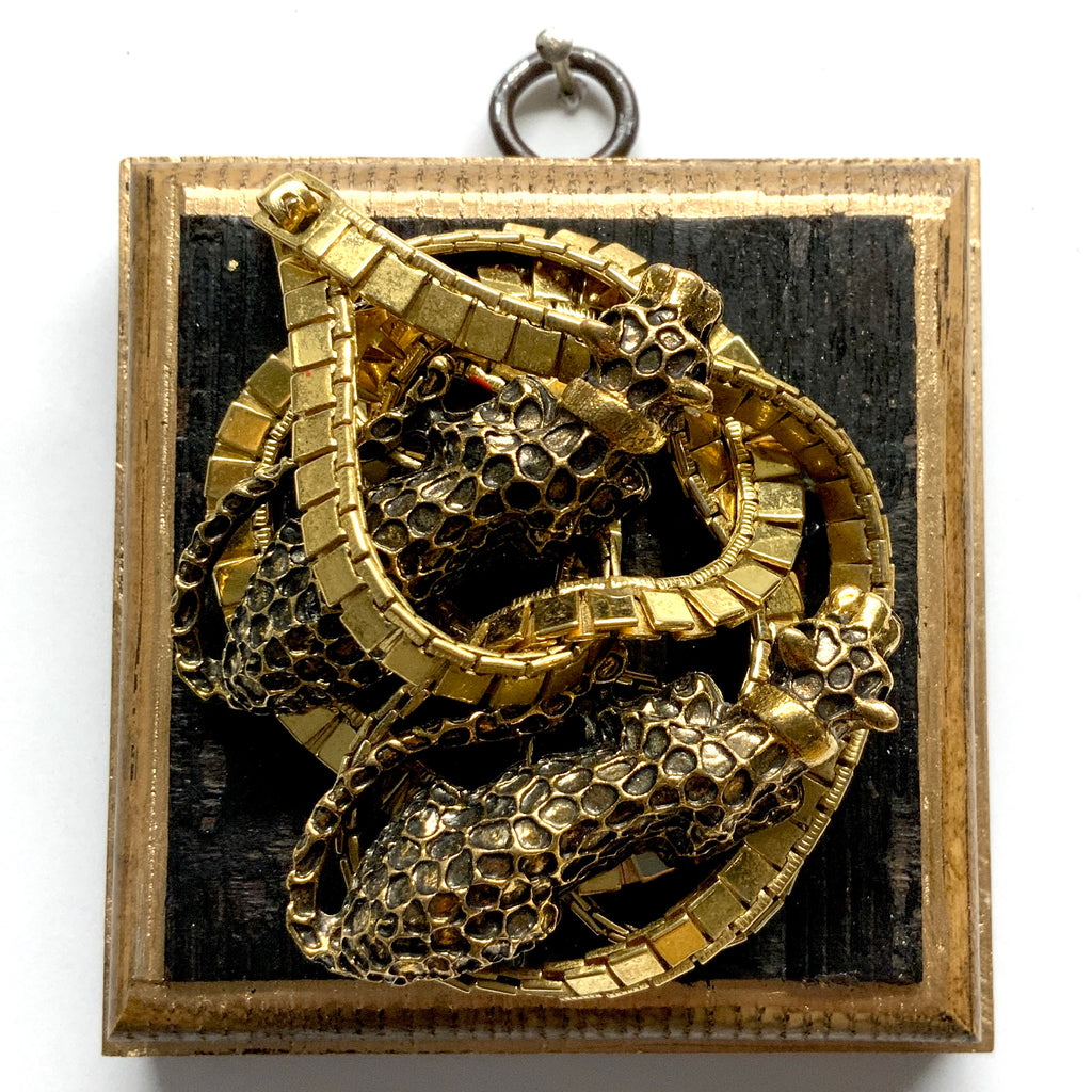 Bourbon Barrel Frame with Leopards on Necklace (3.25