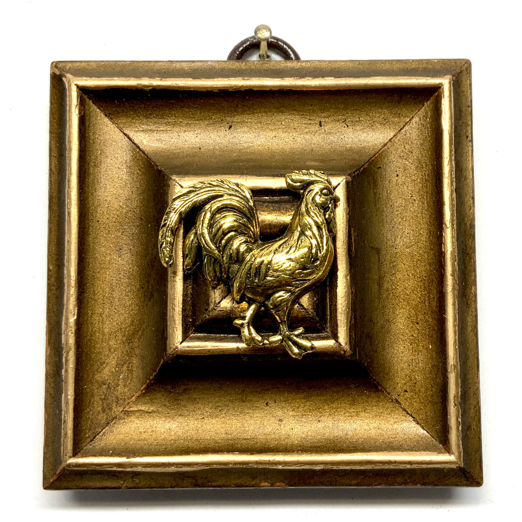 Gilt Frame with Rooster (3” wide)