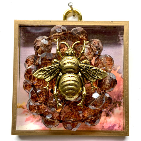 Acrylic Frame with Grande Bee on Necklace / Slight Imperfections (3