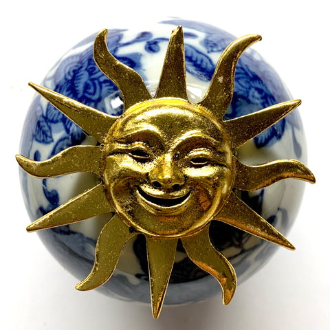 Ceramic Ball Frame with Sun / Slight Imperfections (3