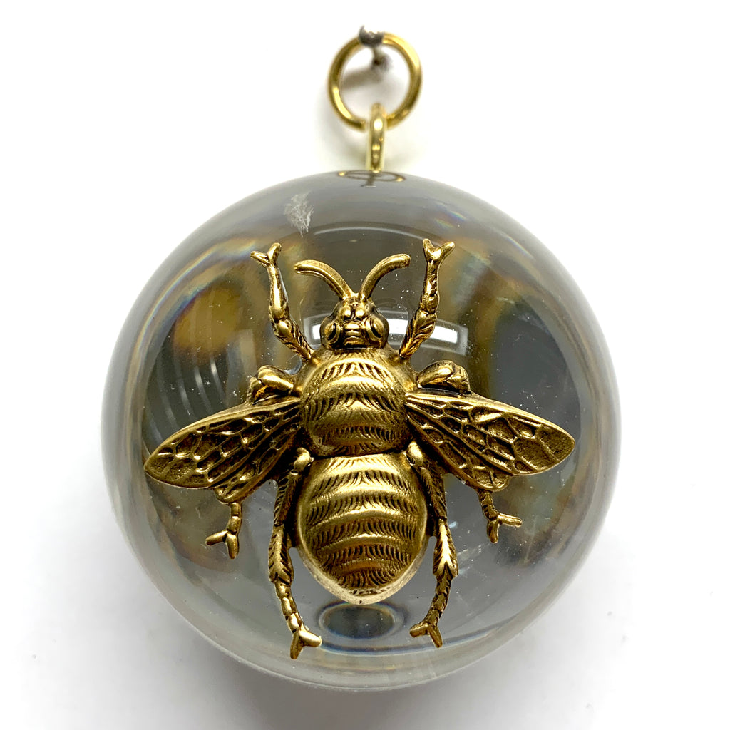 Acrylic Orb Frame with Grande Bee / Slight Imperfections (2