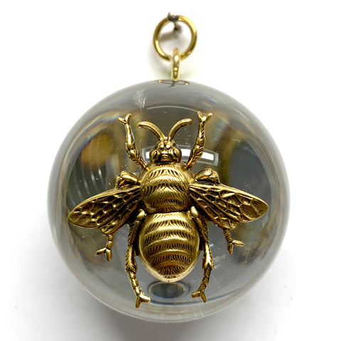 Acrylic Orb Frame with Grande Bee / Slight Imperfections (2